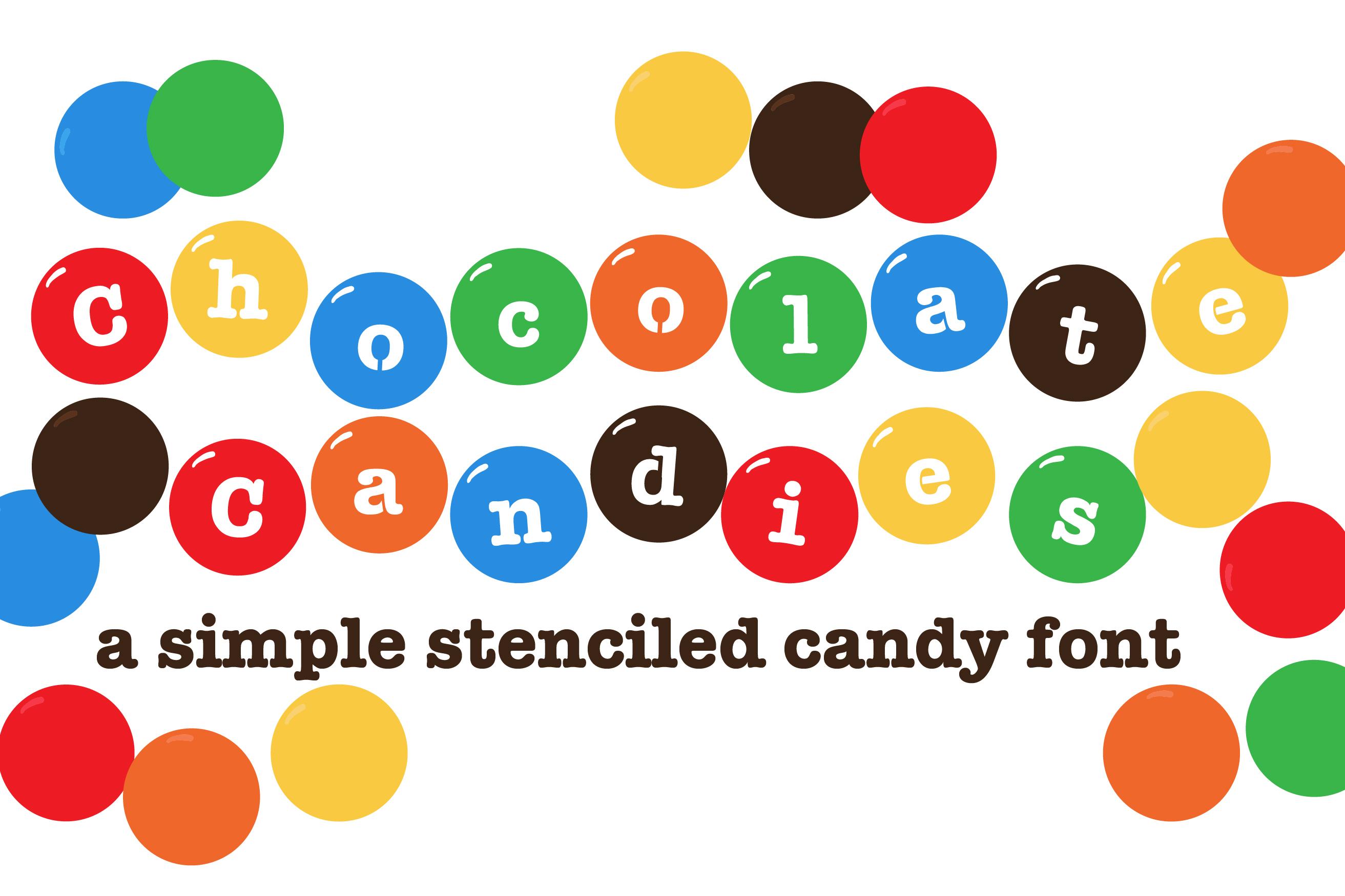 Chocolate Candies Font