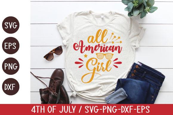 All American Girl SVG Design