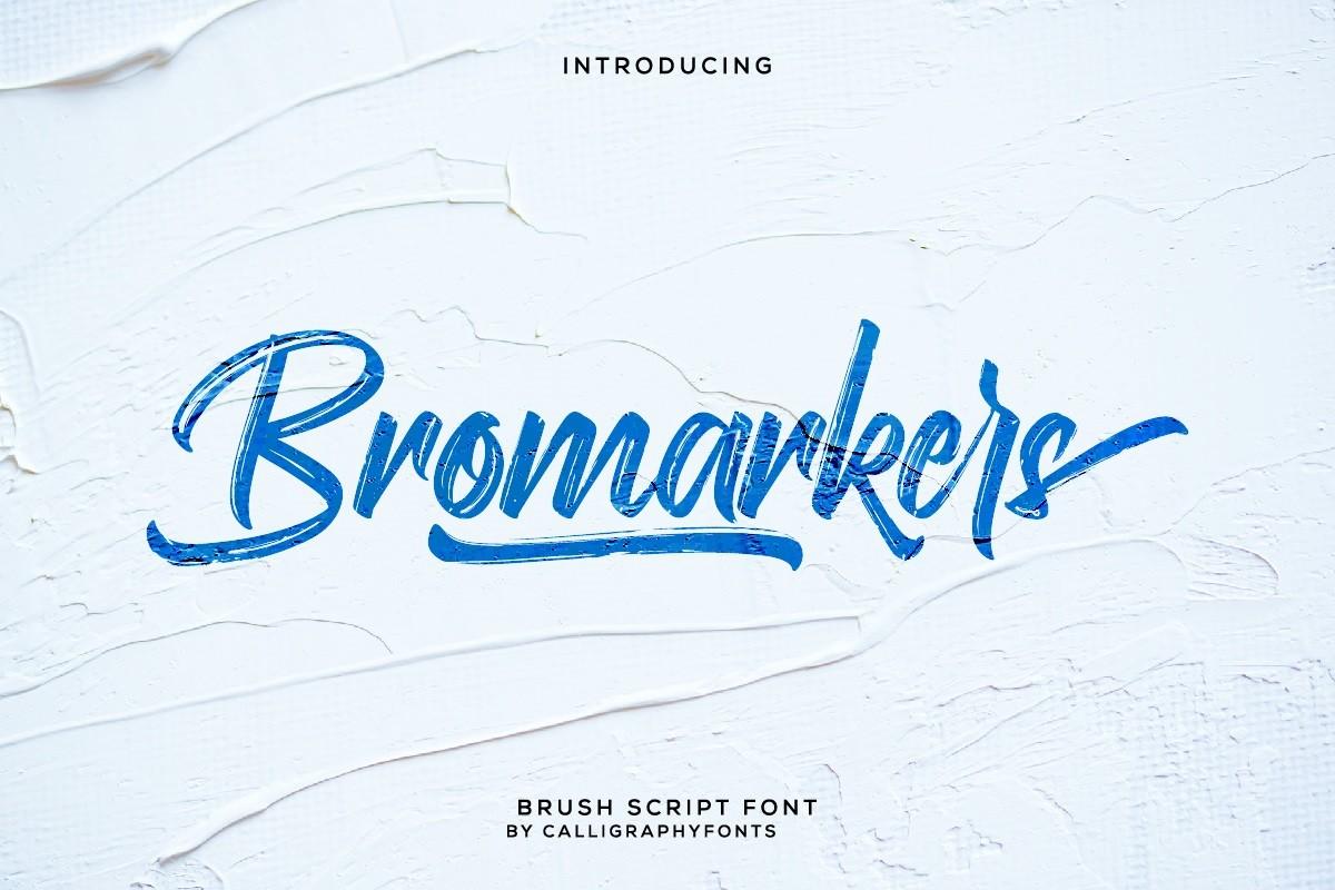Bromarkers Font