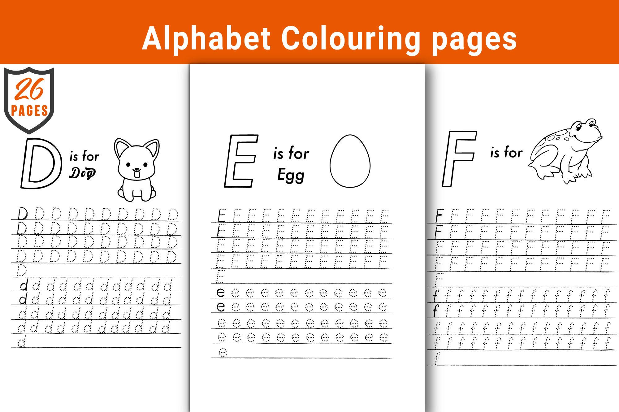 Alphabet Colouring Page