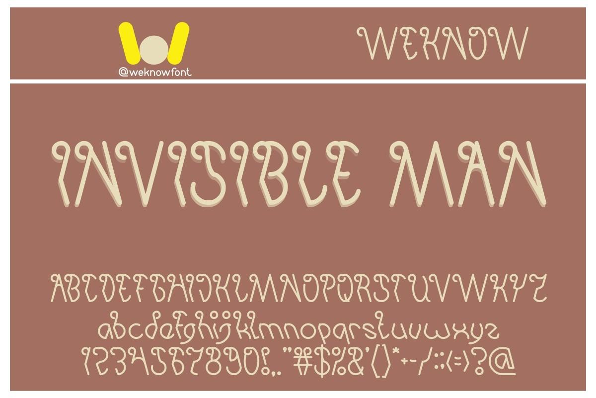 Invisible Man Font