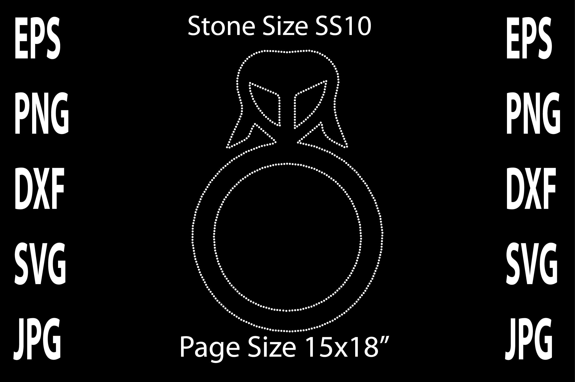 Valentines Day Rhinestone Template