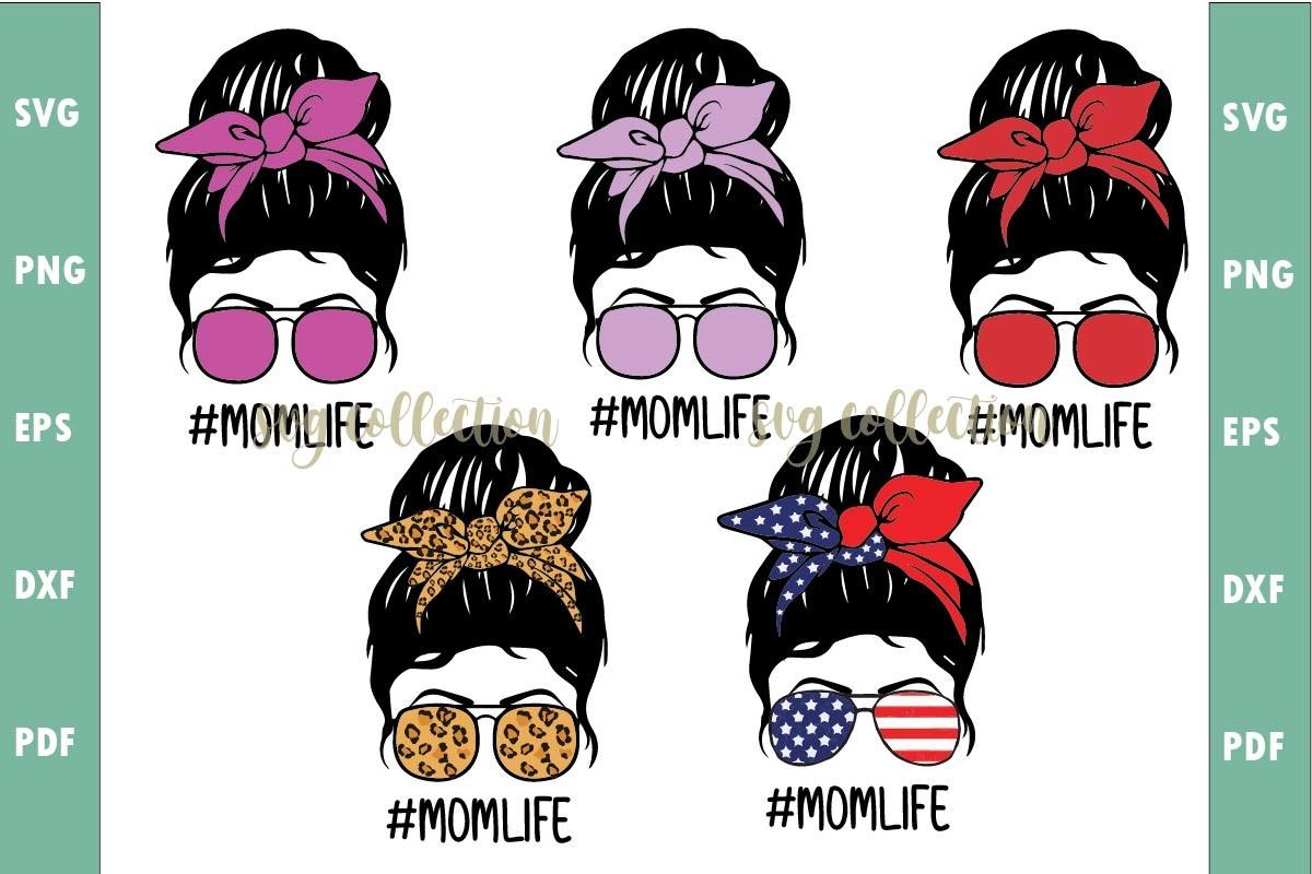 Messy Bun Mom Life Sublimation Bundles