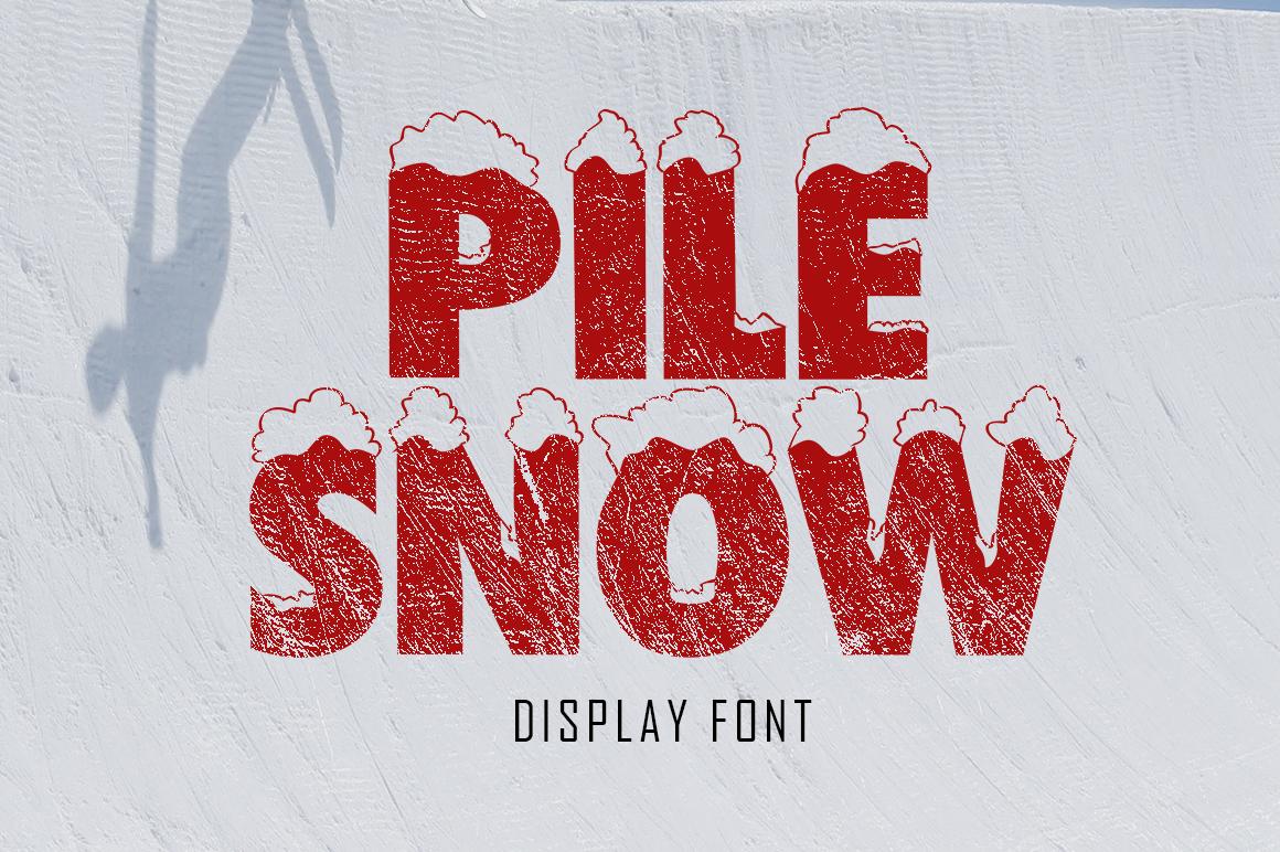 Pile Snow Font