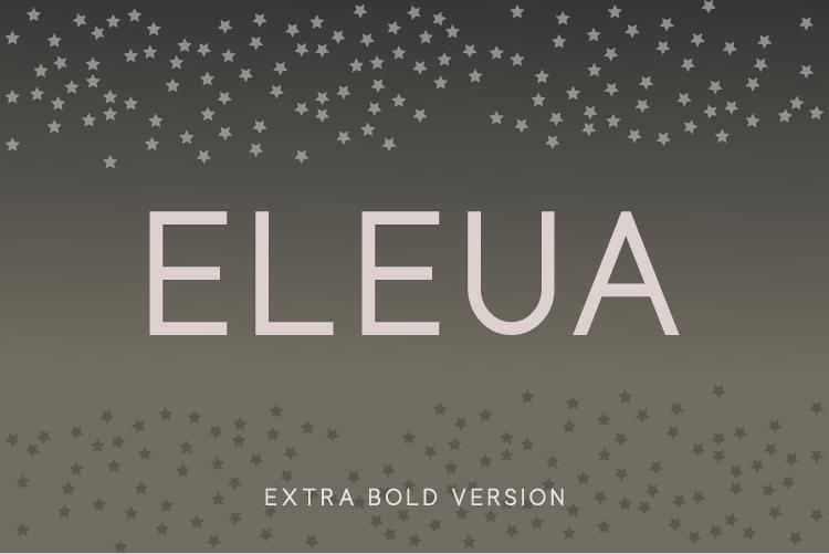 Eleua Extra Bold Font