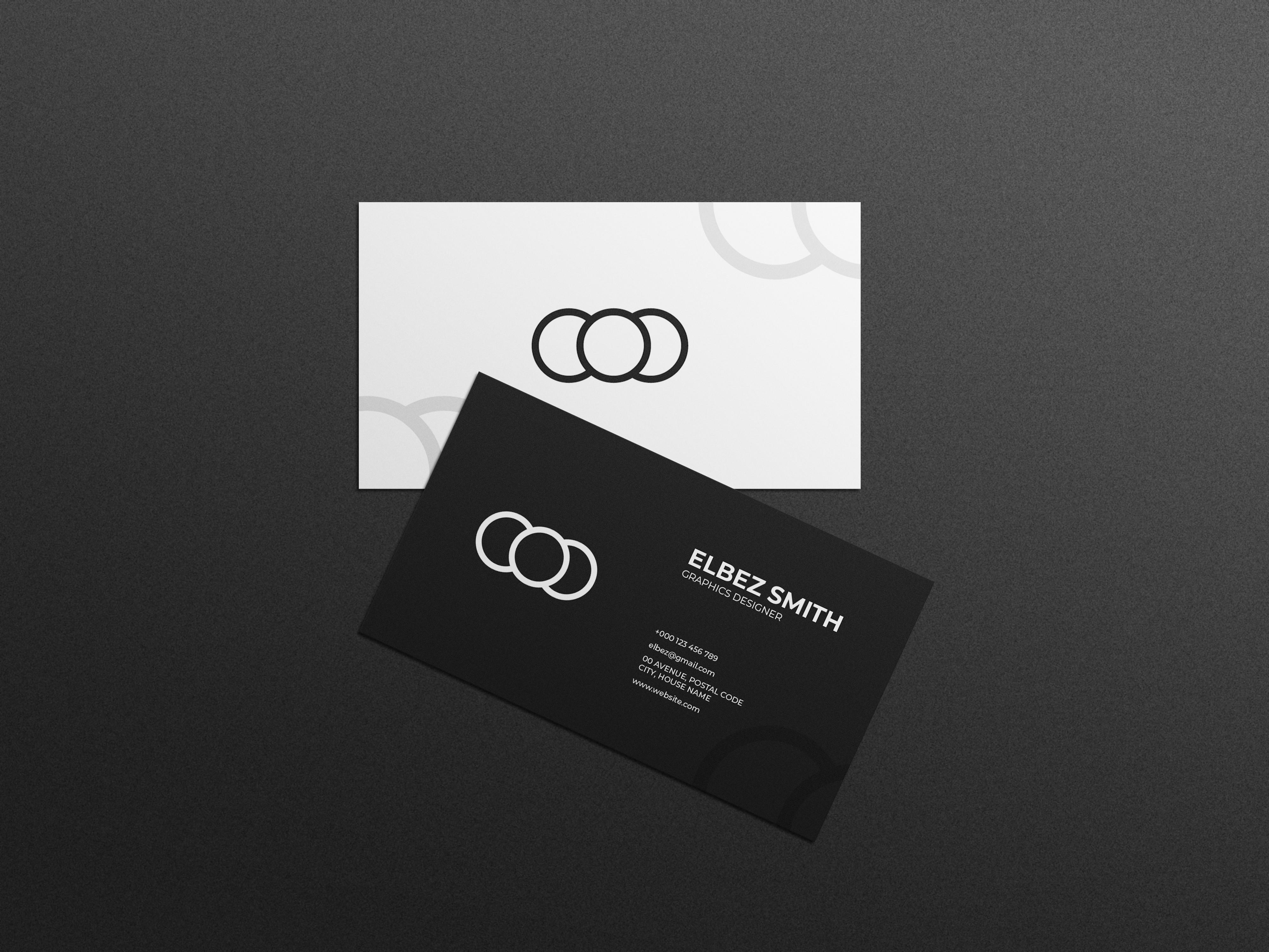 Unique Business Card Mockup