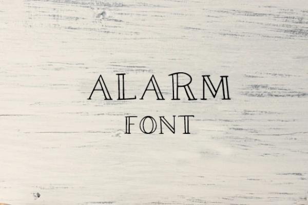 Alarm Font