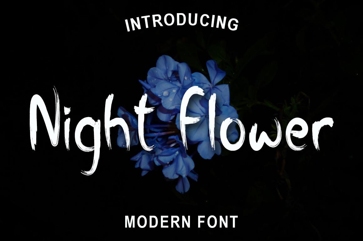 Night Flower Font