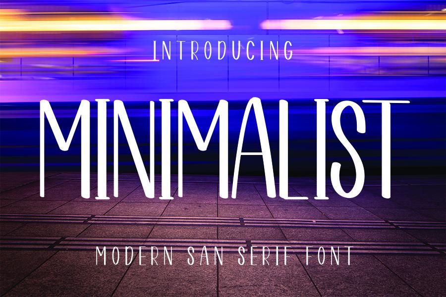 Minimalist Font