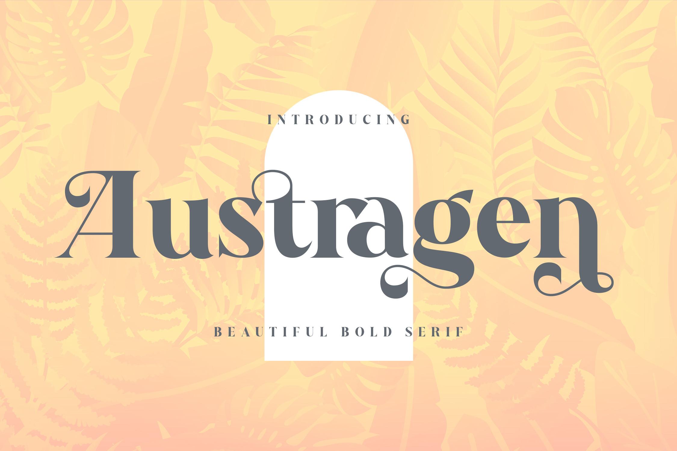 Austragen Font