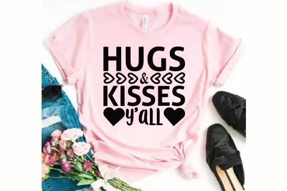 Valentine Svg Design, Hugs & Kisses