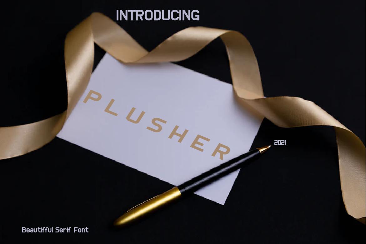 Plusher Font