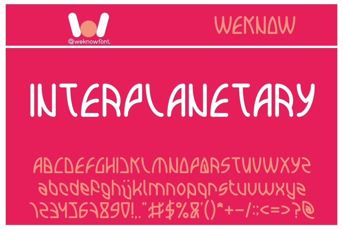 Interplanetary Font