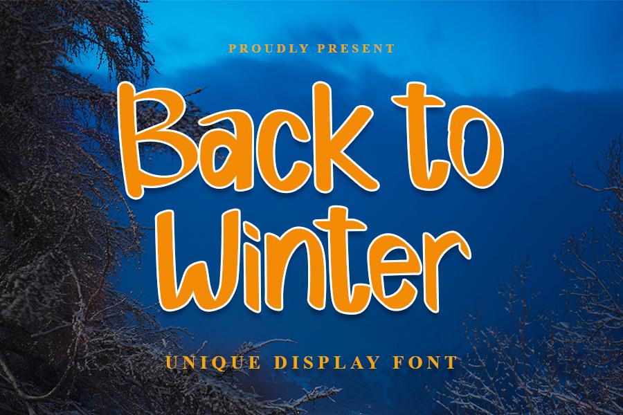 Back to Winter Font