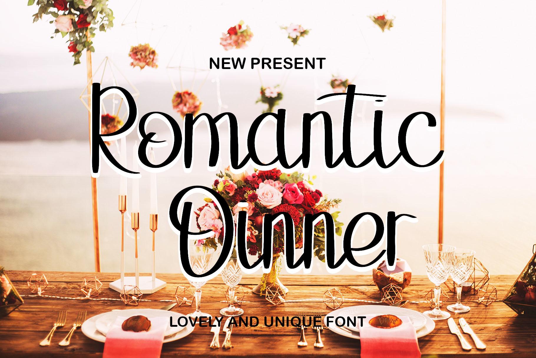 Romantic Dinner Font