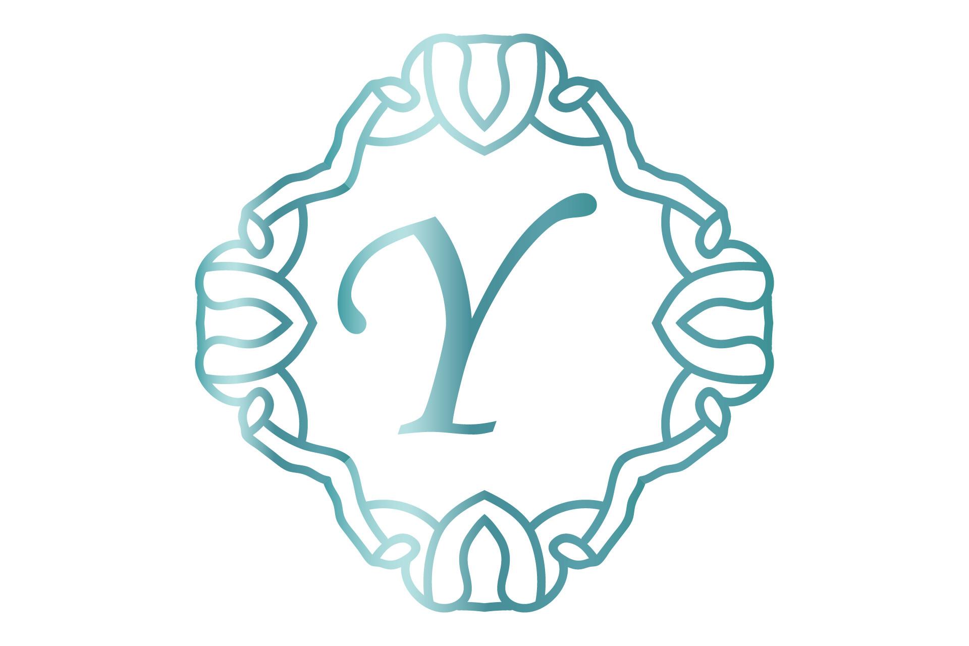 Monogram Illustration Fill Ornament Line