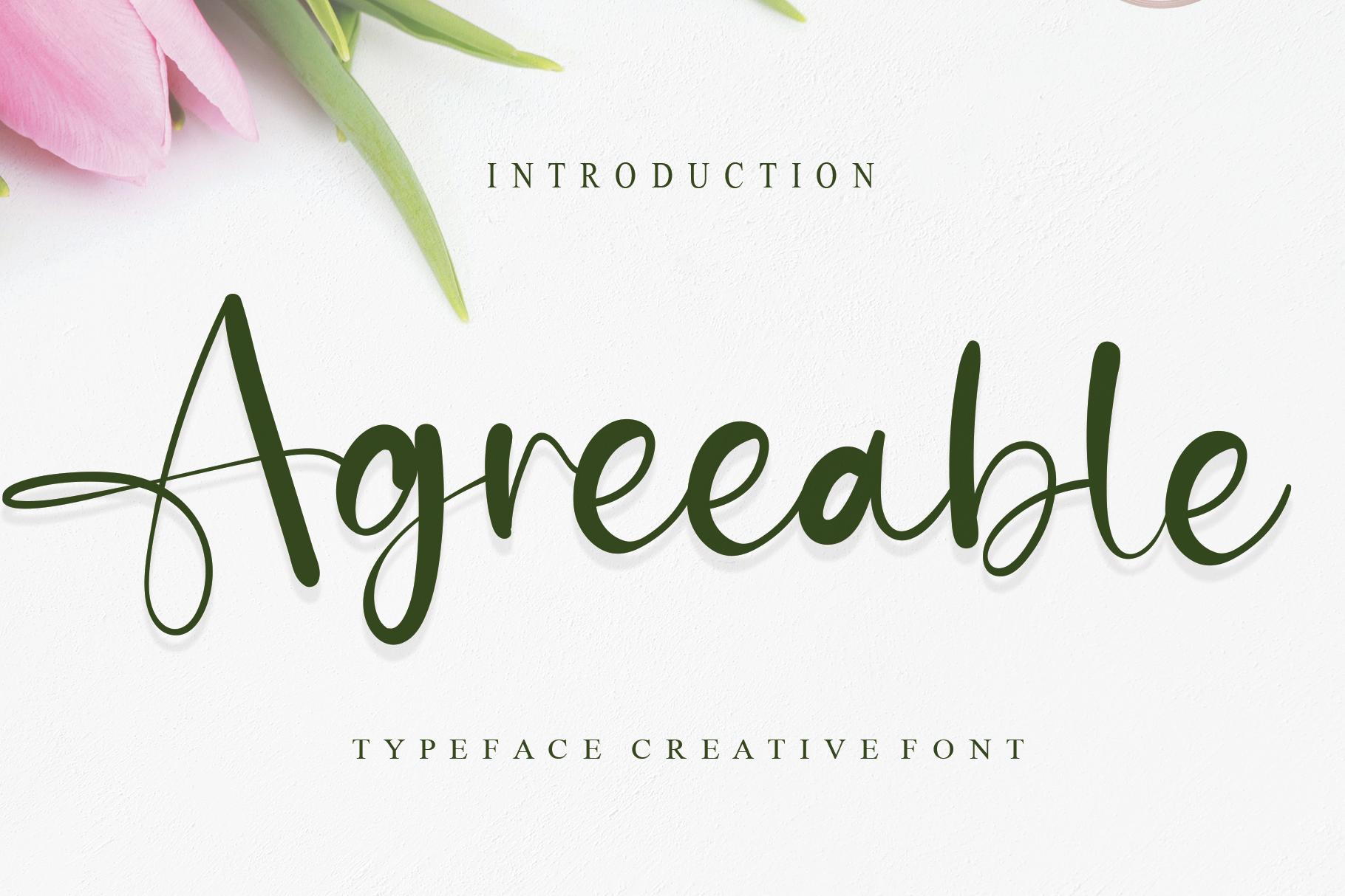 Agreeable Font