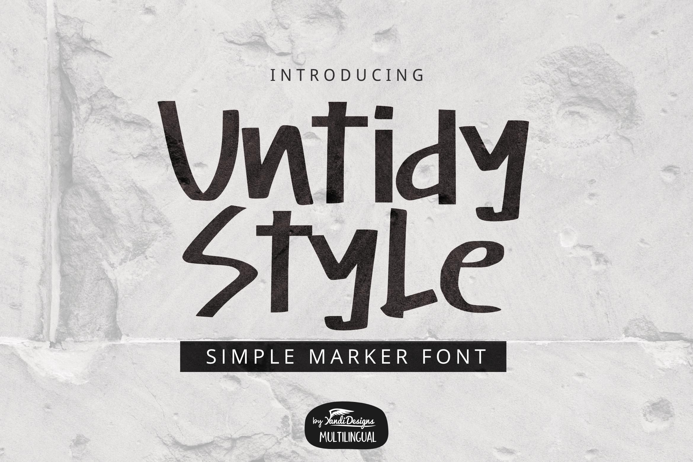 Untidy Style Font