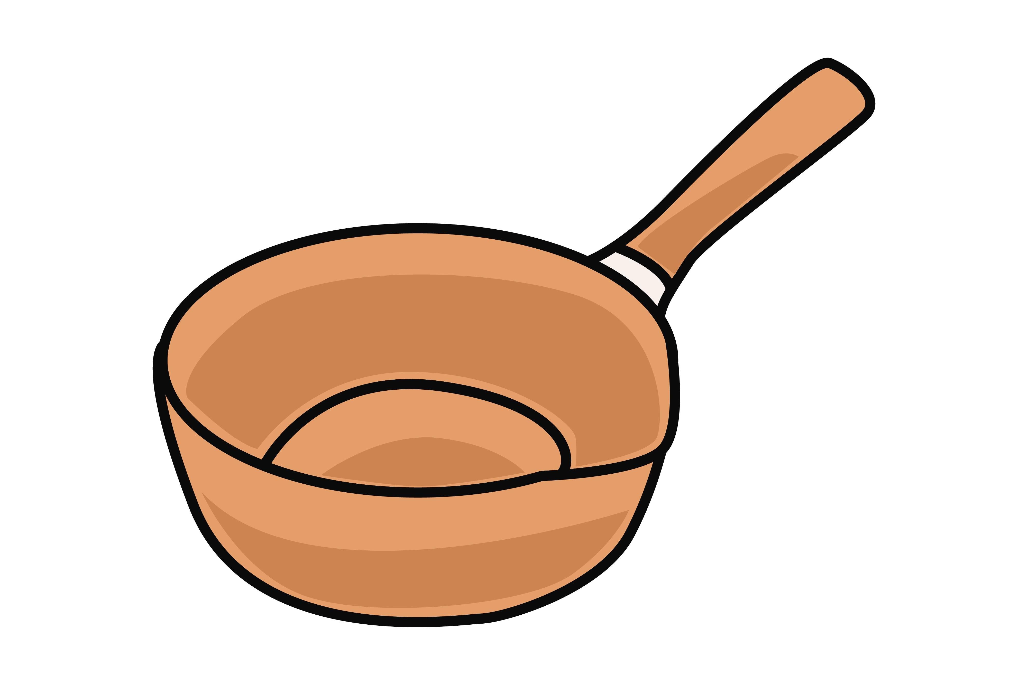 Gold Pan Sticker Vector Illustration
