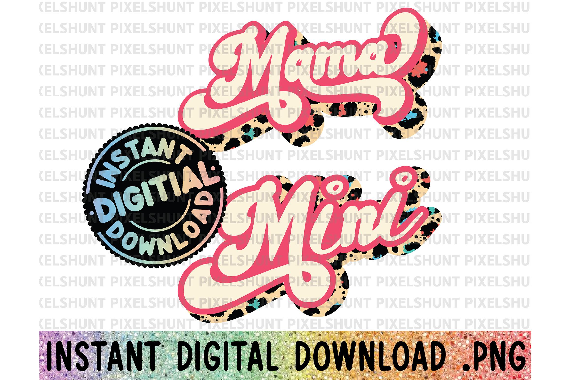 Mama Mini Retro Groovy Leopard