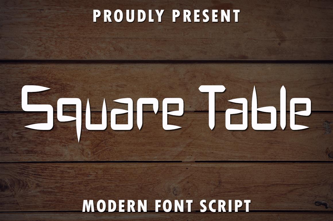 Square Table Font
