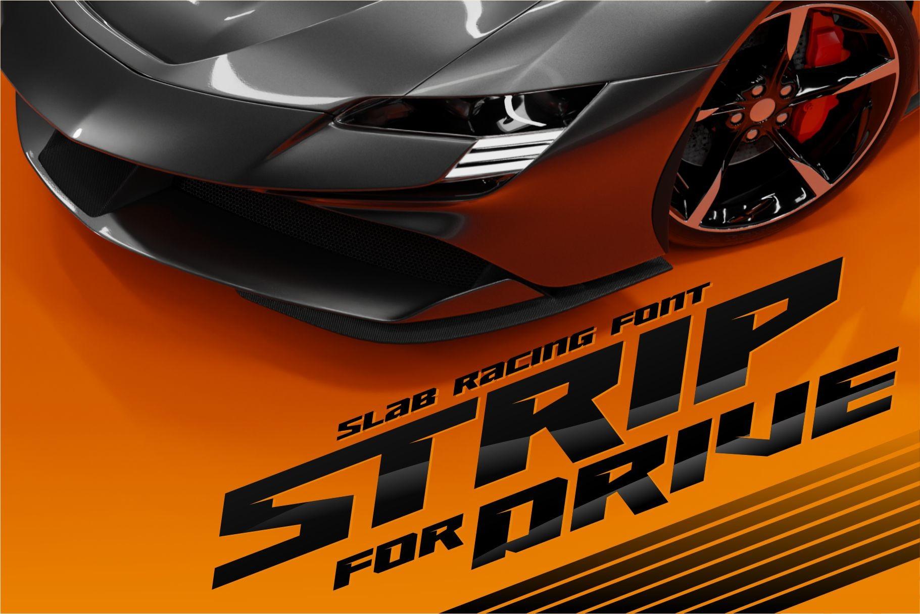 Strip for Drive Font