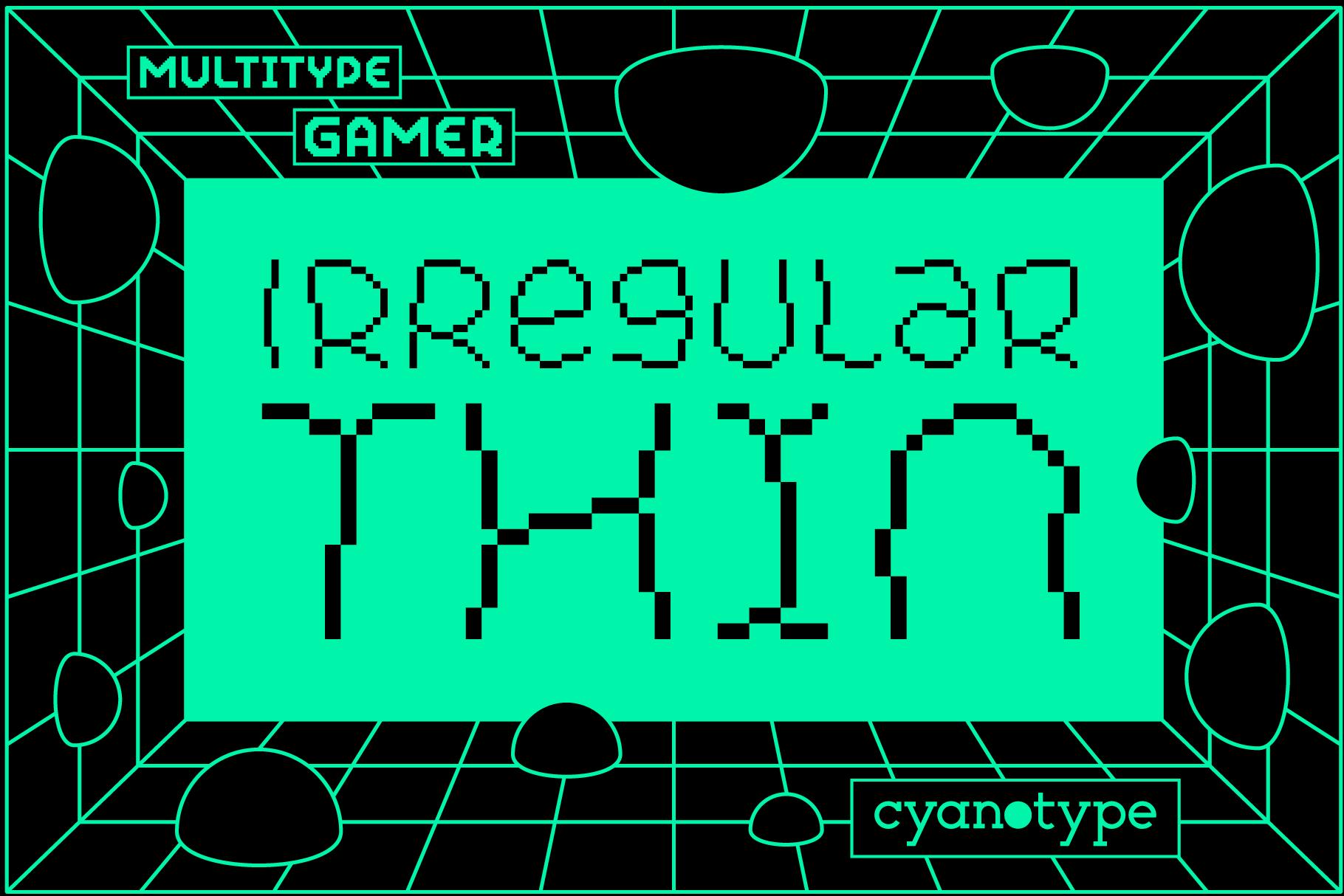 Gamer Irregular Thin Font