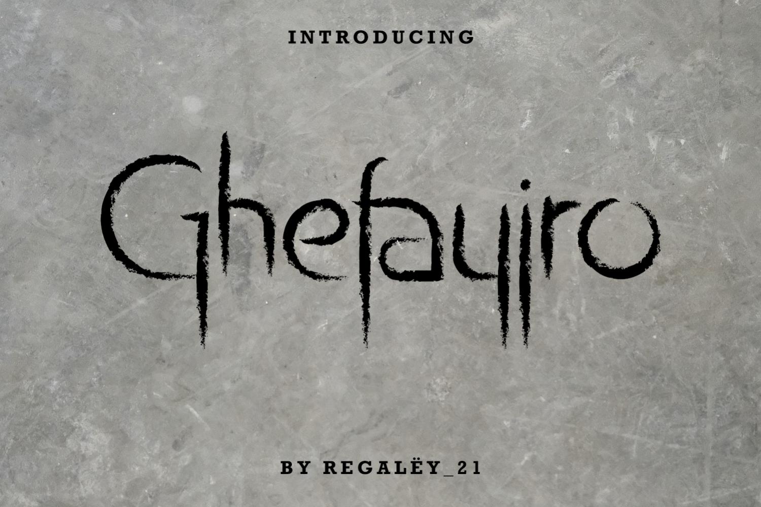 Ghefayjro Font