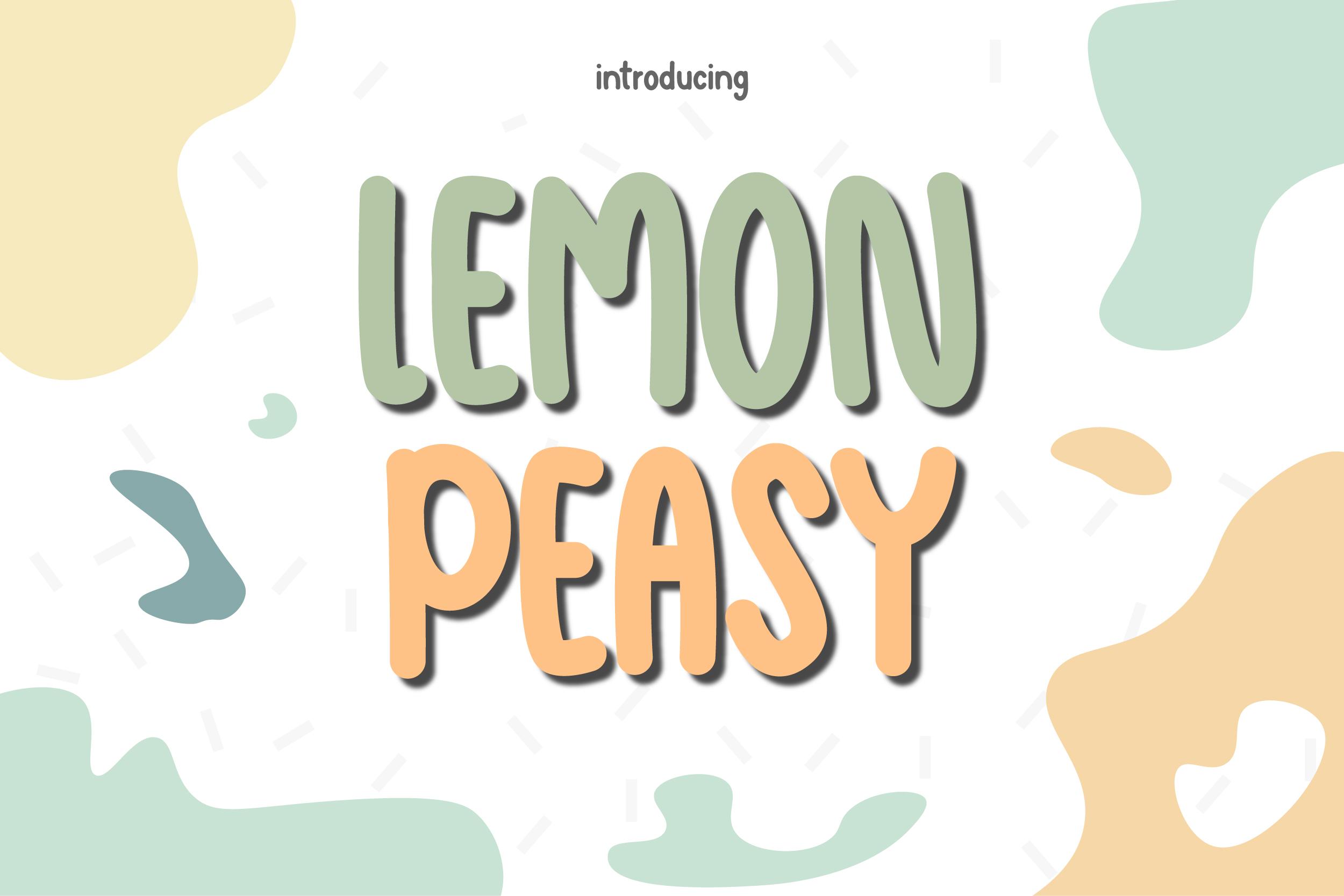 Lemon Peasy Font