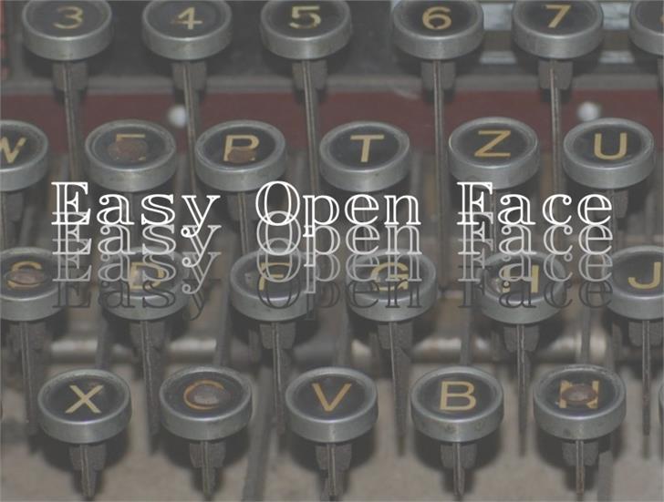 Easy Open Face Font