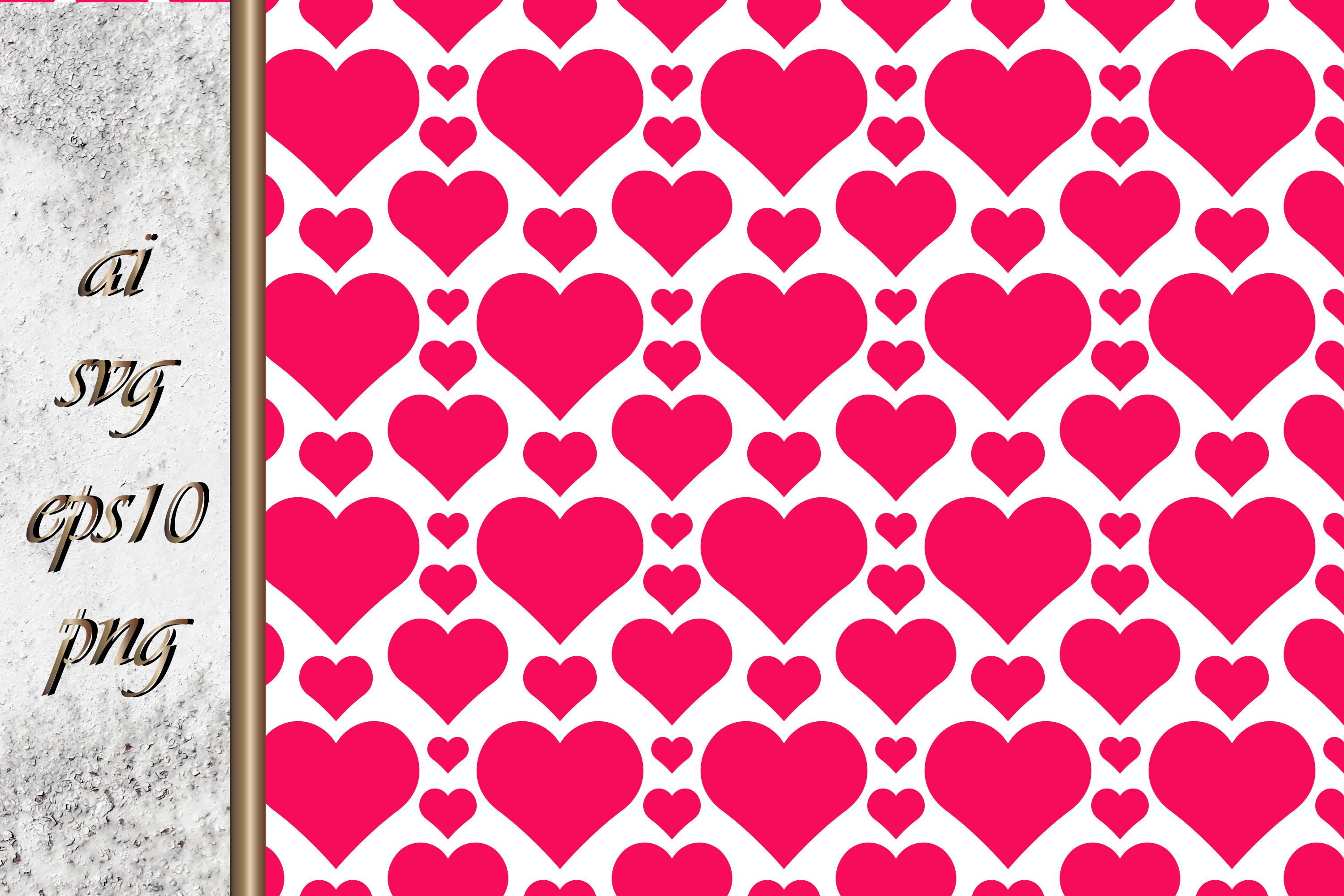 Boho Heart Seamless Pattern Vector
