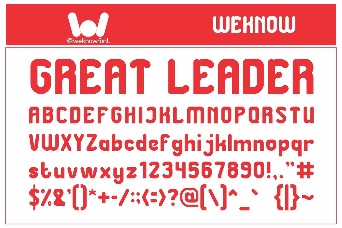 Great Leader Font