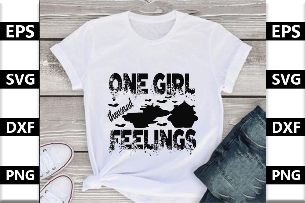 Baby Svg Design,one Girl Thousand Feelin