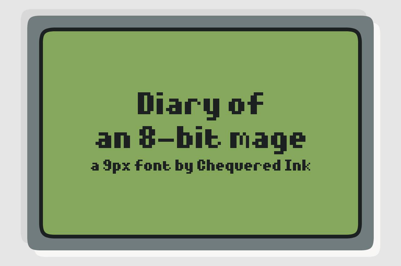 Diary of an 8-bit Mage Font