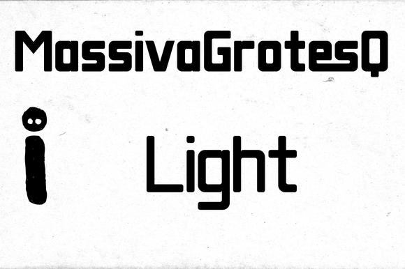 Massiva Grotesq Light Font