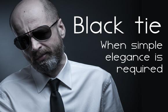 Black Tie Font