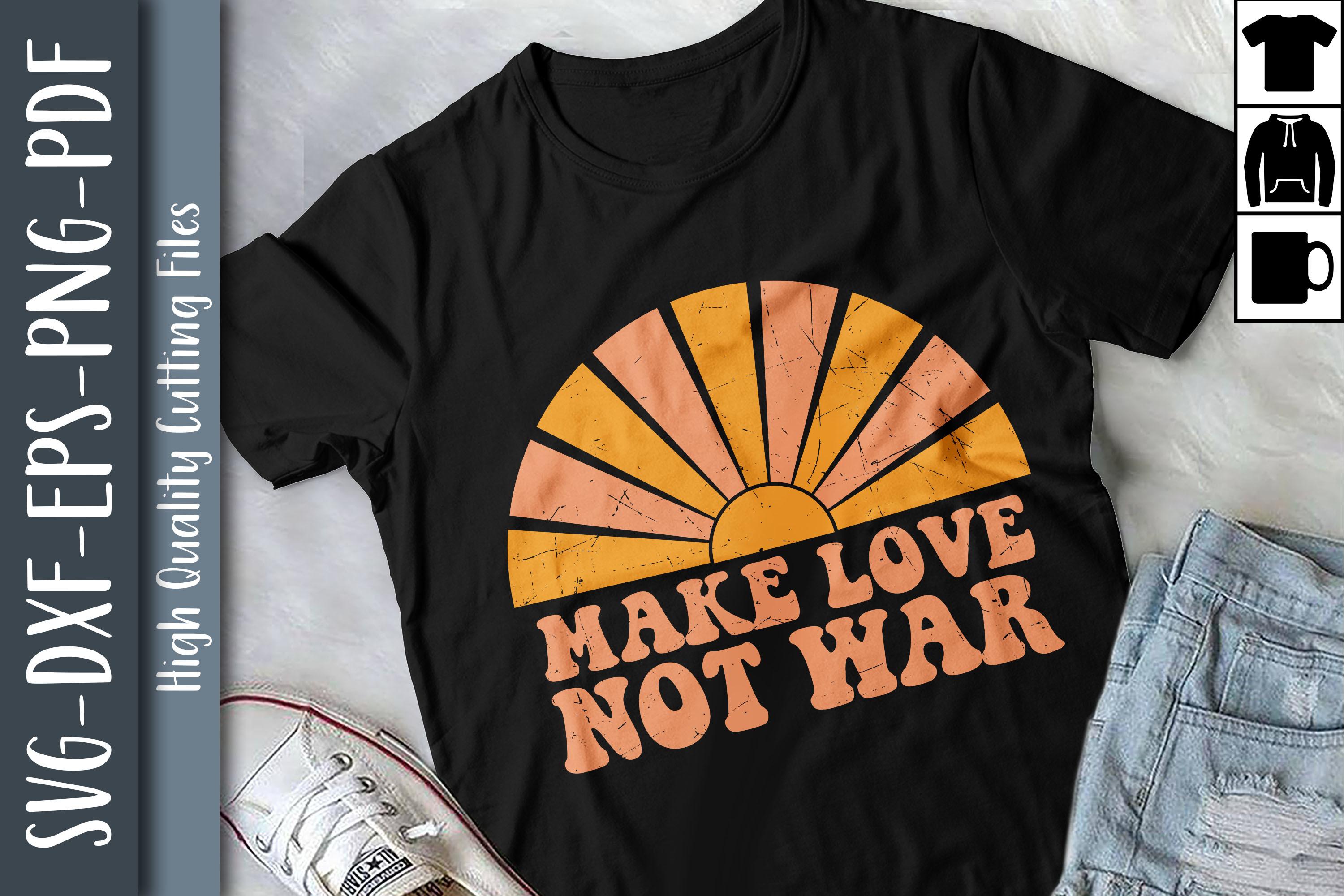 Hippie Slogan Art Make Love Not War