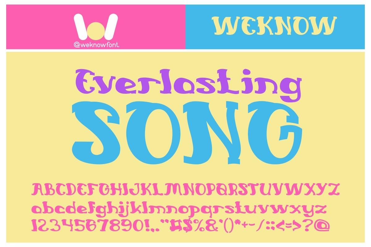 Everlasting Song Font