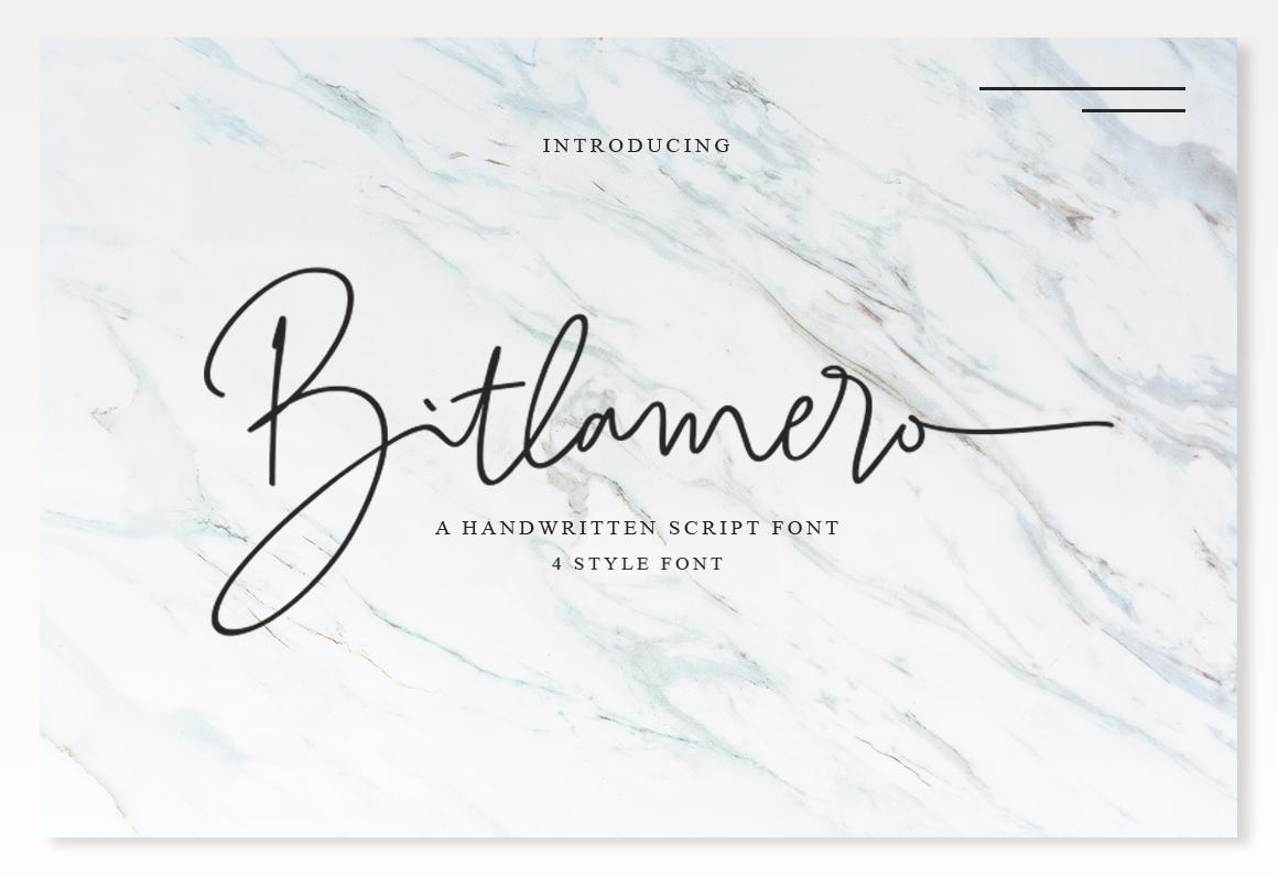 Bitlamero Script Font