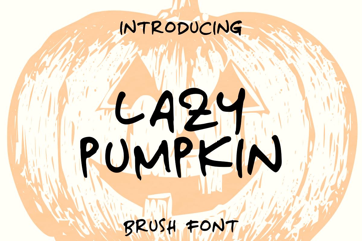 Lazy Pumpkin Font