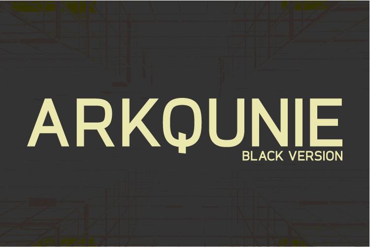 Arkqunie Black Font