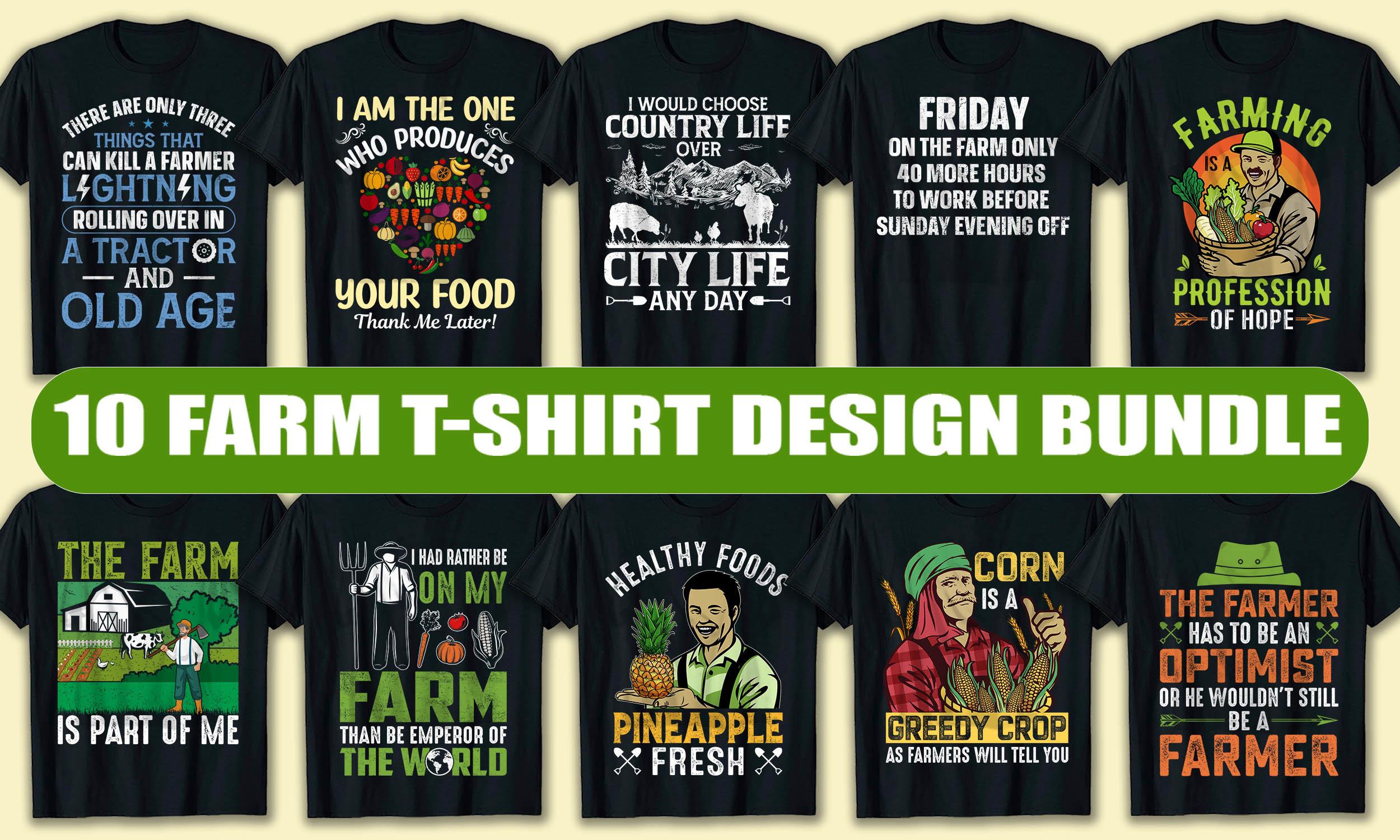 Farm T Shirt Design Bundle