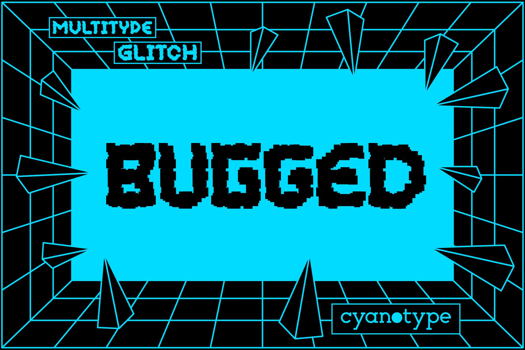 MultiType Glitch Bugged Font
