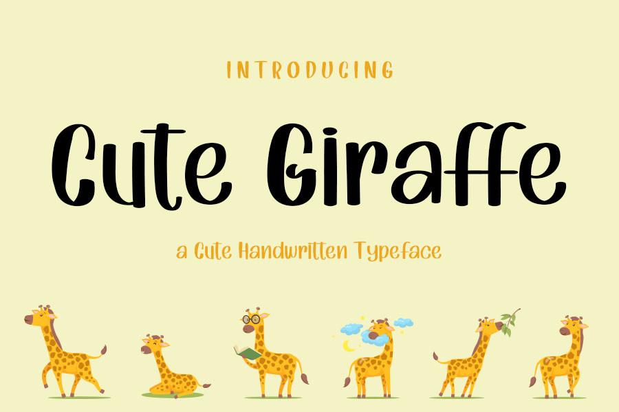 Cute Giraffe Font