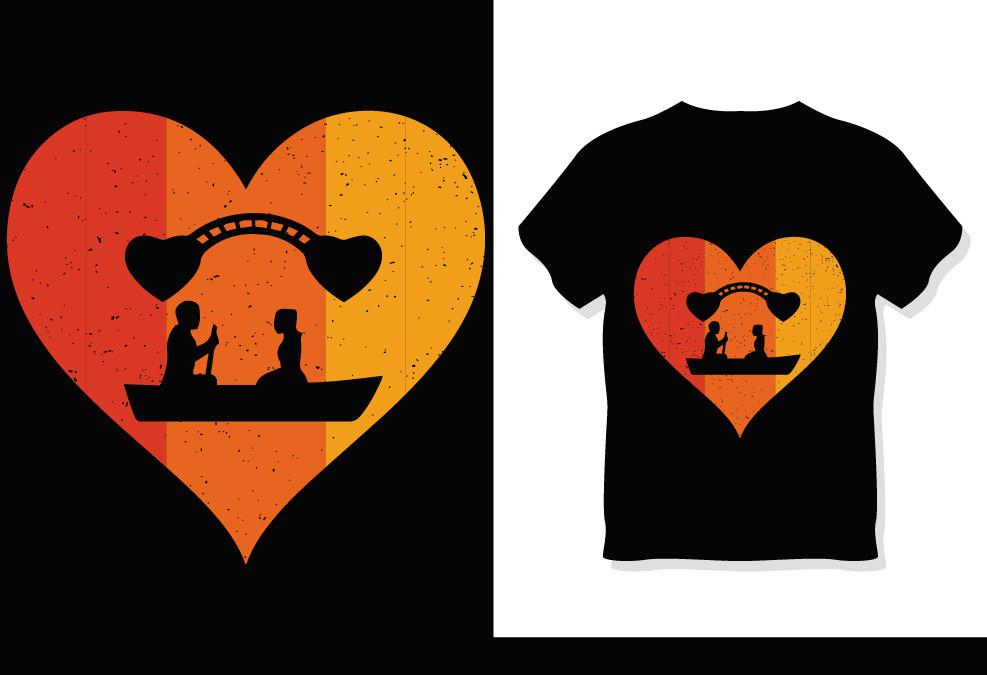 Valentines Day Retro Vintage T Shirt