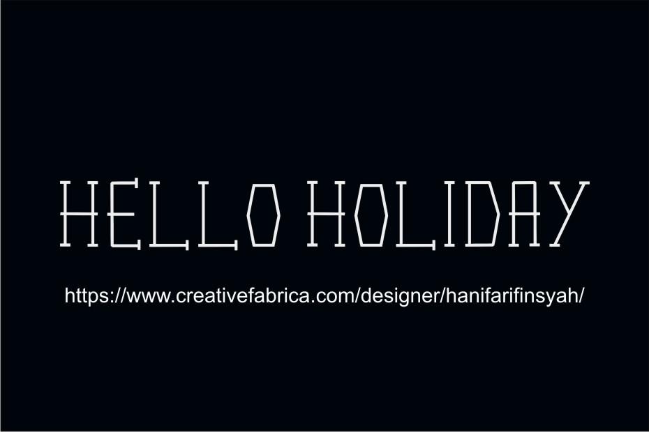 Hello Holiday Font