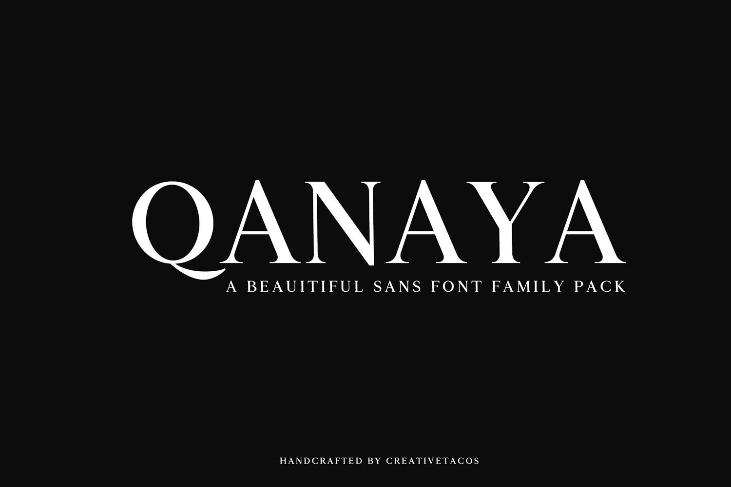 Qanaya Family Font