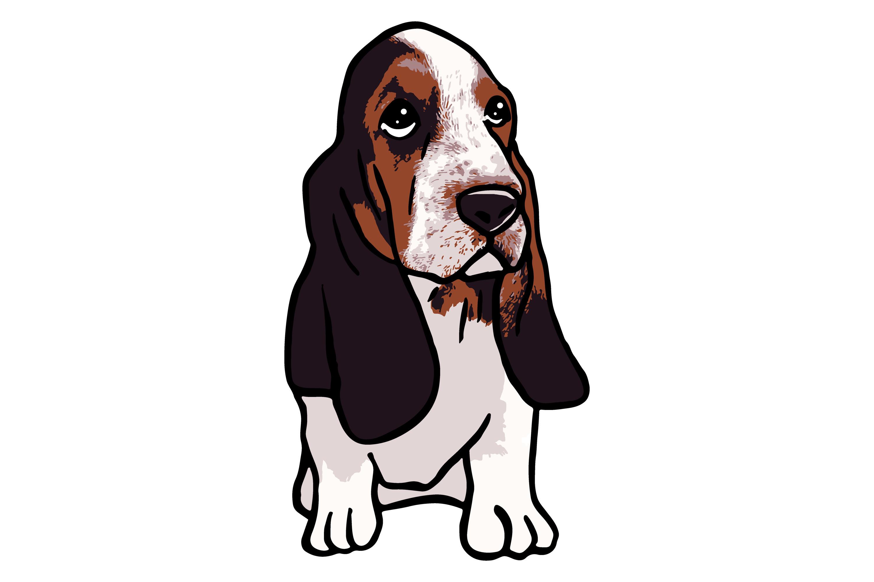 Basset Hound Dog Puppy Sticker
