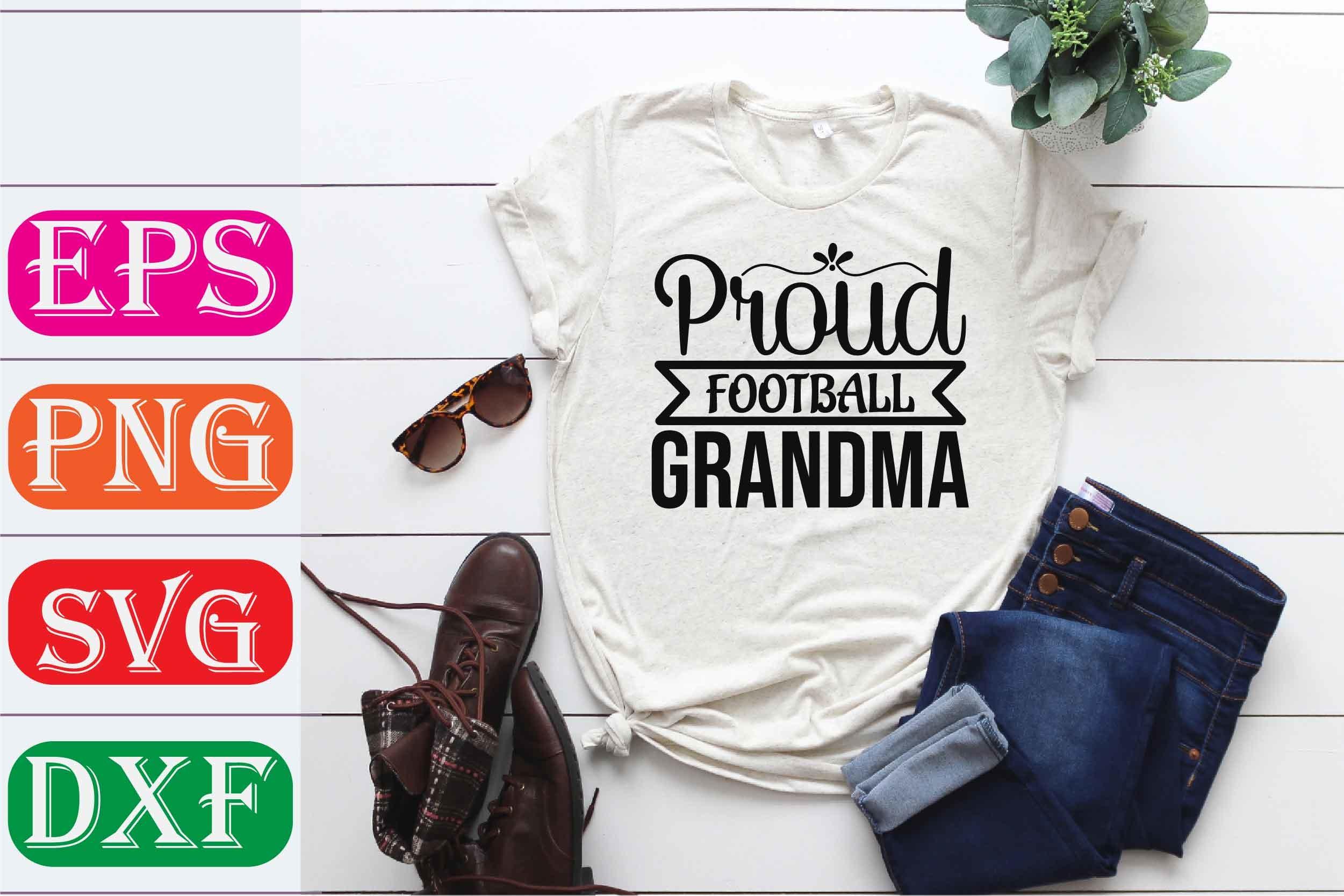 Football Svg Design. Proud Football Gran