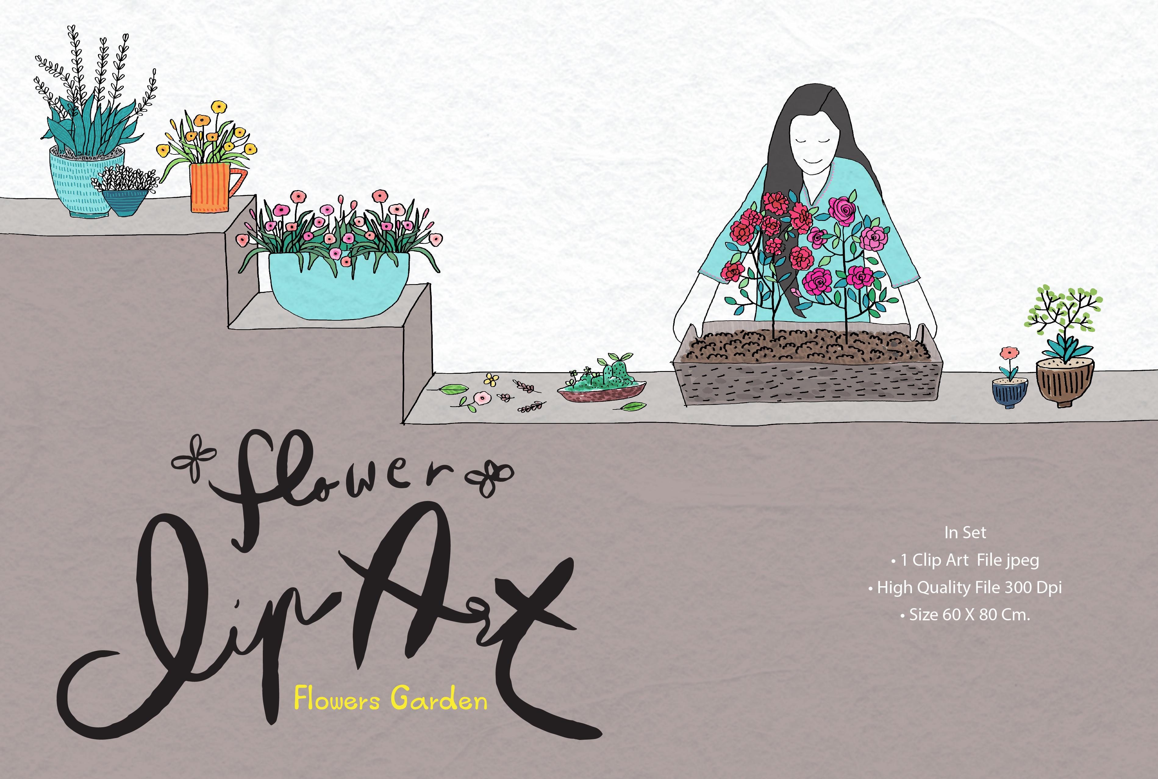 Flower Garden Clip Art^^